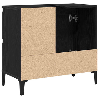 Koupelnová Skříň Černý Dub 65 X 33 X 60 Cm Kompozitní Dřevo