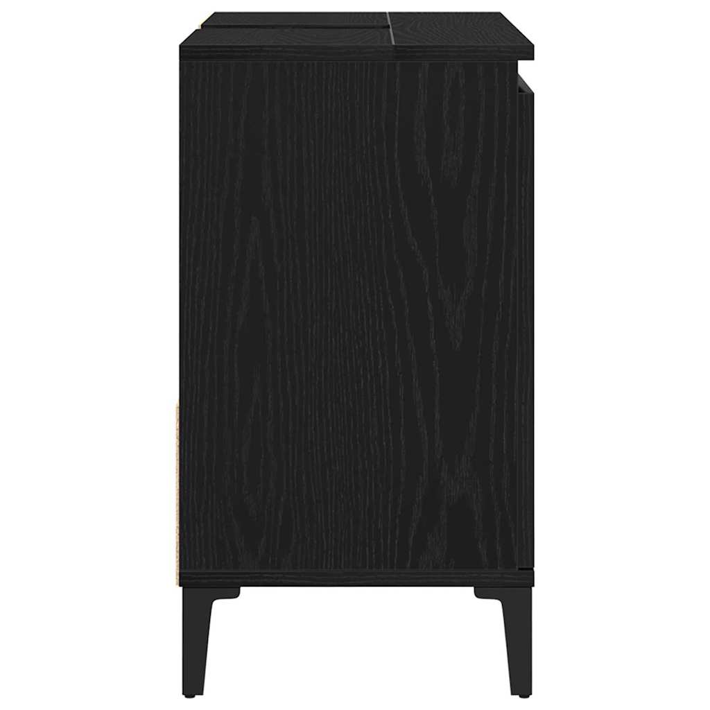 Koupelnová Skříň Černý Dub 65 X 33 X 60 Cm Kompozitní Dřevo