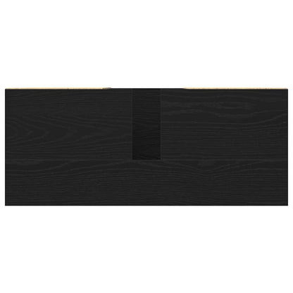 Skříňka Pod Umyvadlo Černý Dub 80 X 33 X 60 Cm Kompozitní Dřevo