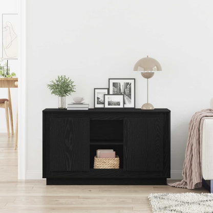 Servírovací Skříň Černý Dub 102 X 35 X 60 Cm Kompozitní Dřevo