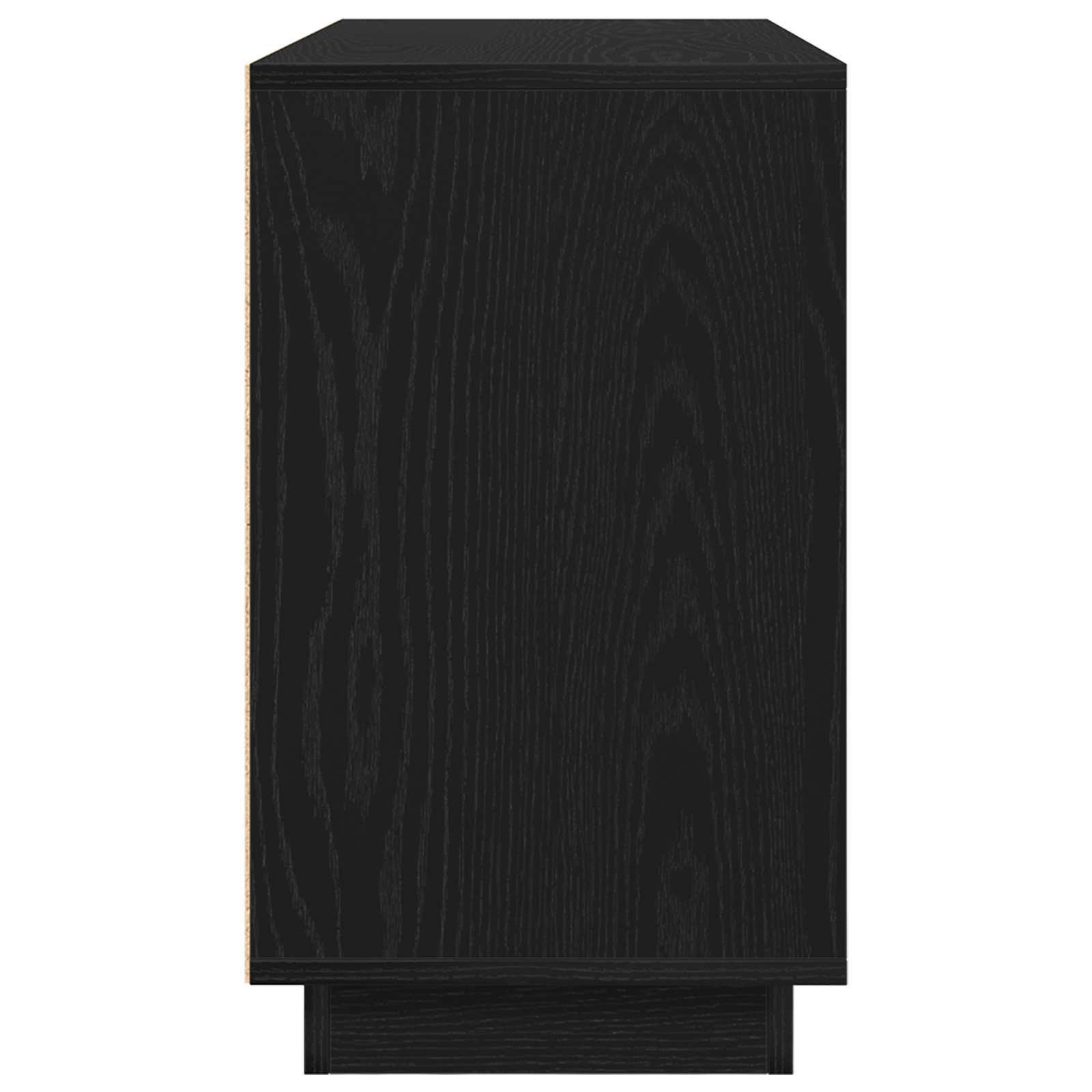 Servírovací Skříň Černý Dub 102 X 35 X 60 Cm Kompozitní Dřevo