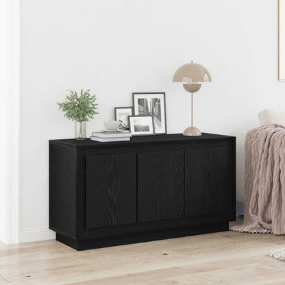 Servírovací Skříň Černý Dub 102 X 35 X 55 Cm Kompozitní Dřevo