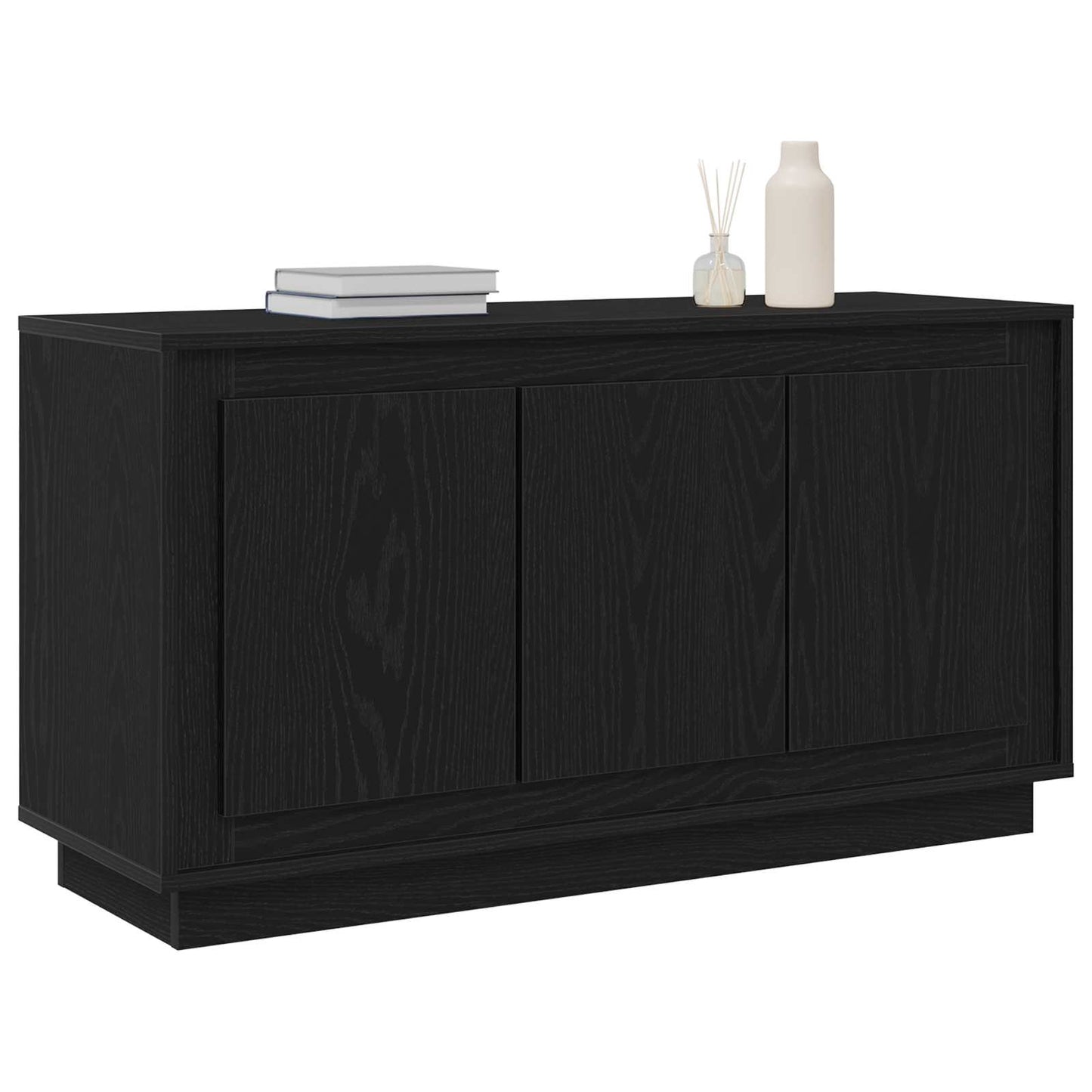Servírovací Skříň Černý Dub 102 X 35 X 55 Cm Kompozitní Dřevo