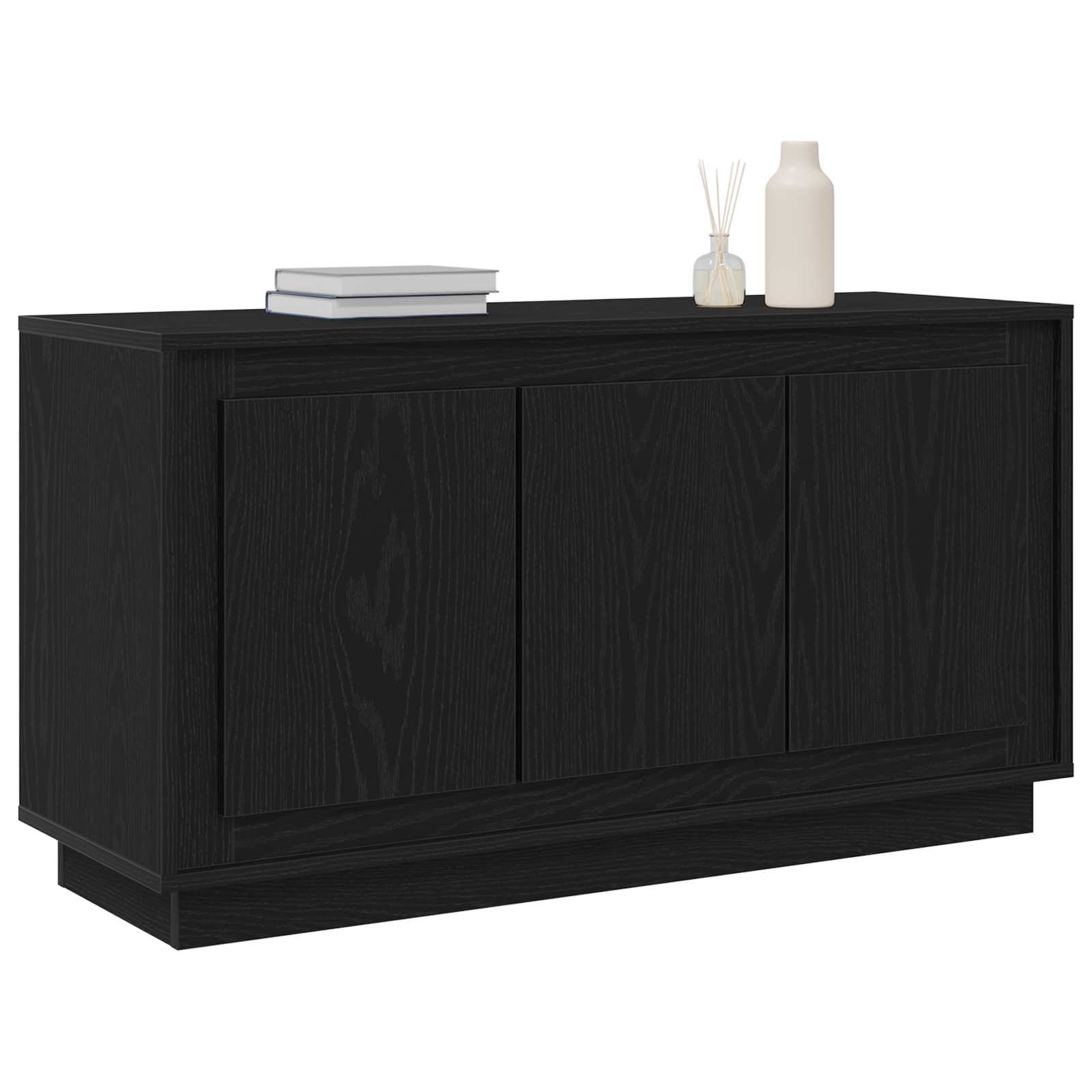 Servírovací Skříň Černý Dub 102 X 35 X 55 Cm Kompozitní Dřevo