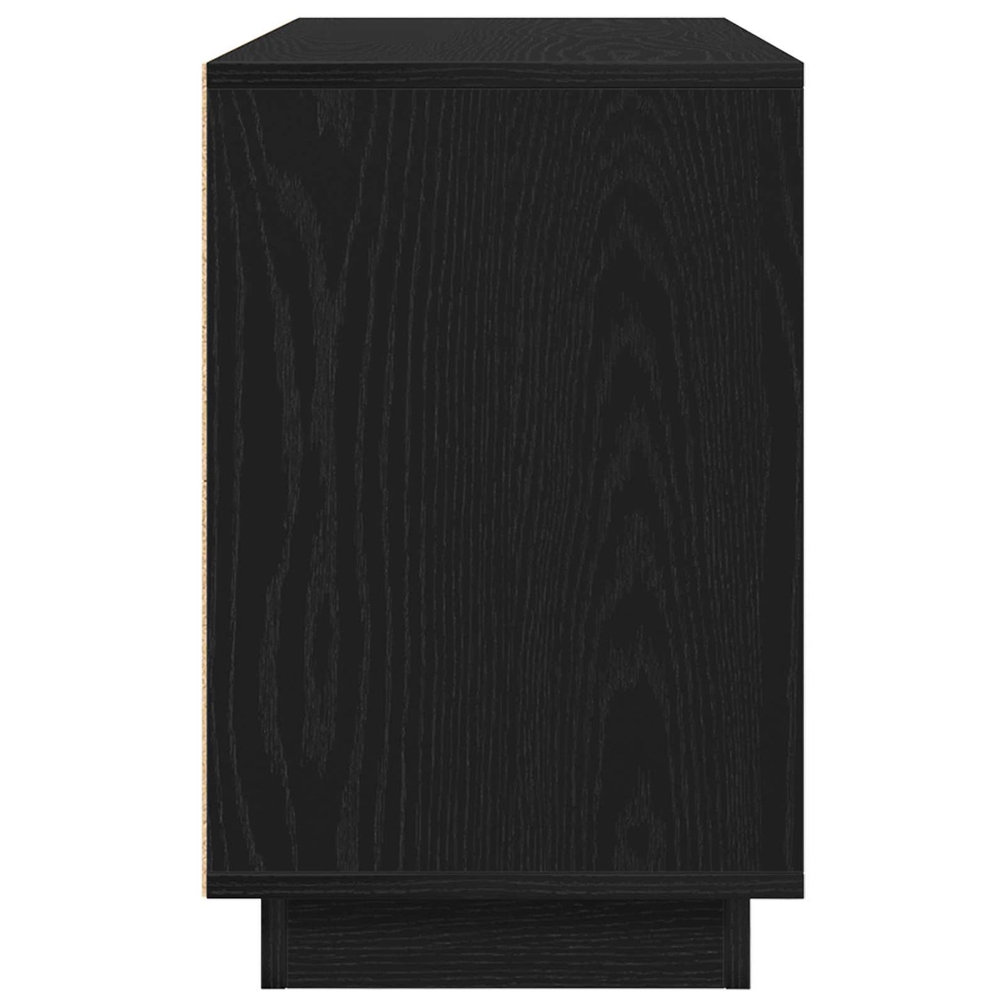 Servírovací Skříň Černý Dub 102 X 35 X 55 Cm Kompozitní Dřevo