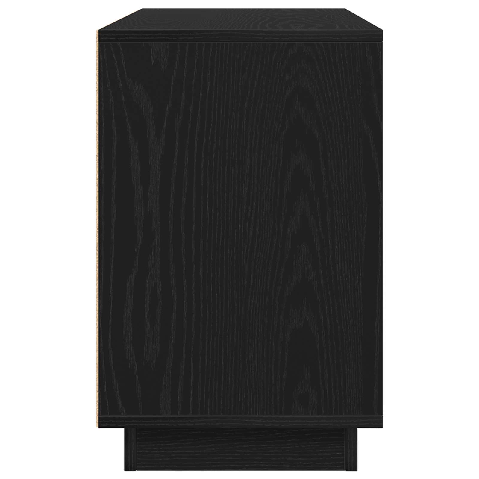 Servírovací Skříň Černý Dub 102 X 35 X 55 Cm Kompozitní Dřevo