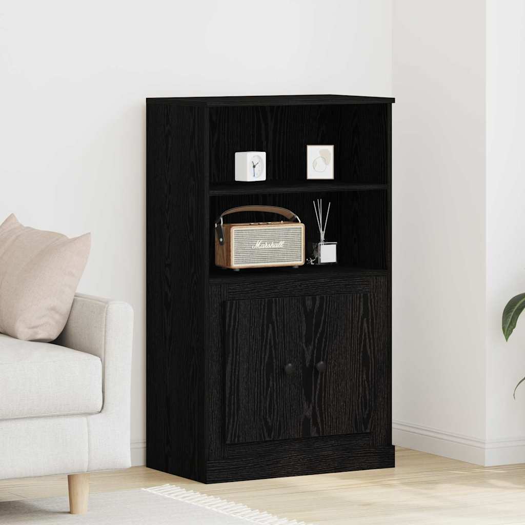 Vyšší Skříň Černý Dub 60 X 35.5 X 103.5 Cm Kompozitní Dřevo