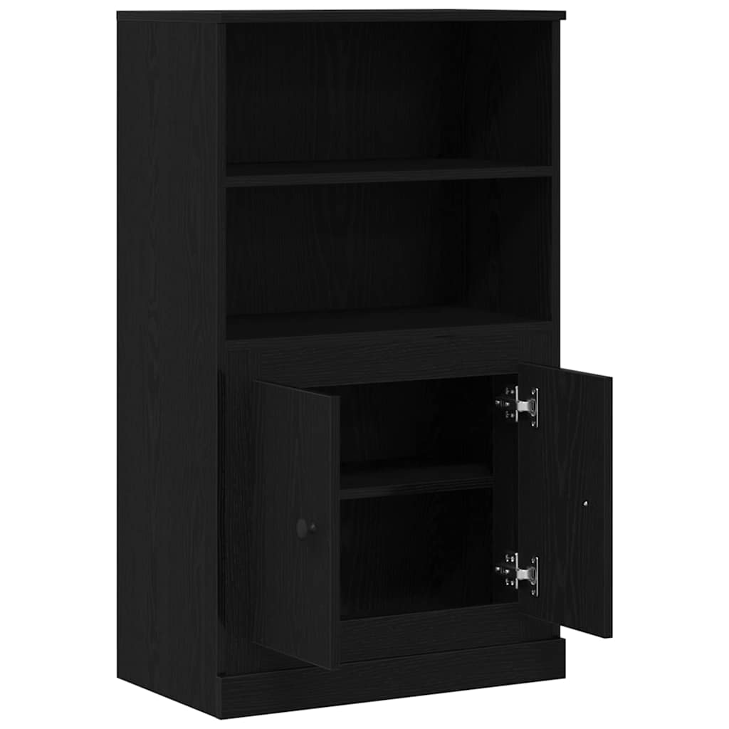 Vyšší Skříň Černý Dub 60 X 35.5 X 103.5 Cm Kompozitní Dřevo