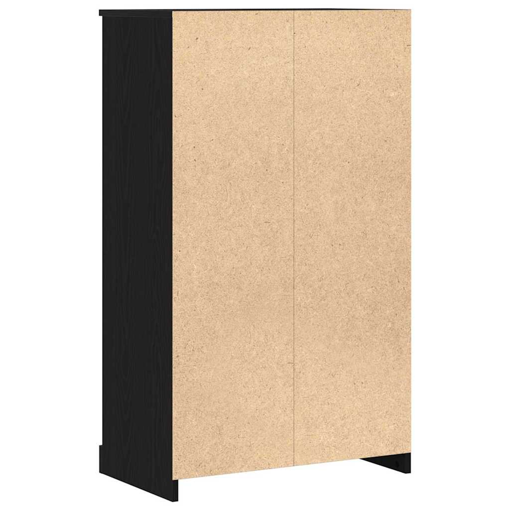 Vyšší Skříň Černý Dub 60 X 35.5 X 103.5 Cm Kompozitní Dřevo