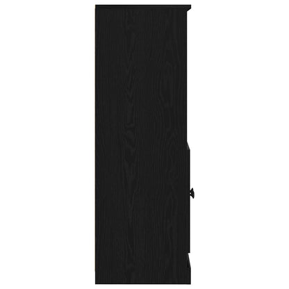 Vyšší Skříň Černý Dub 60 X 35.5 X 103.5 Cm Kompozitní Dřevo