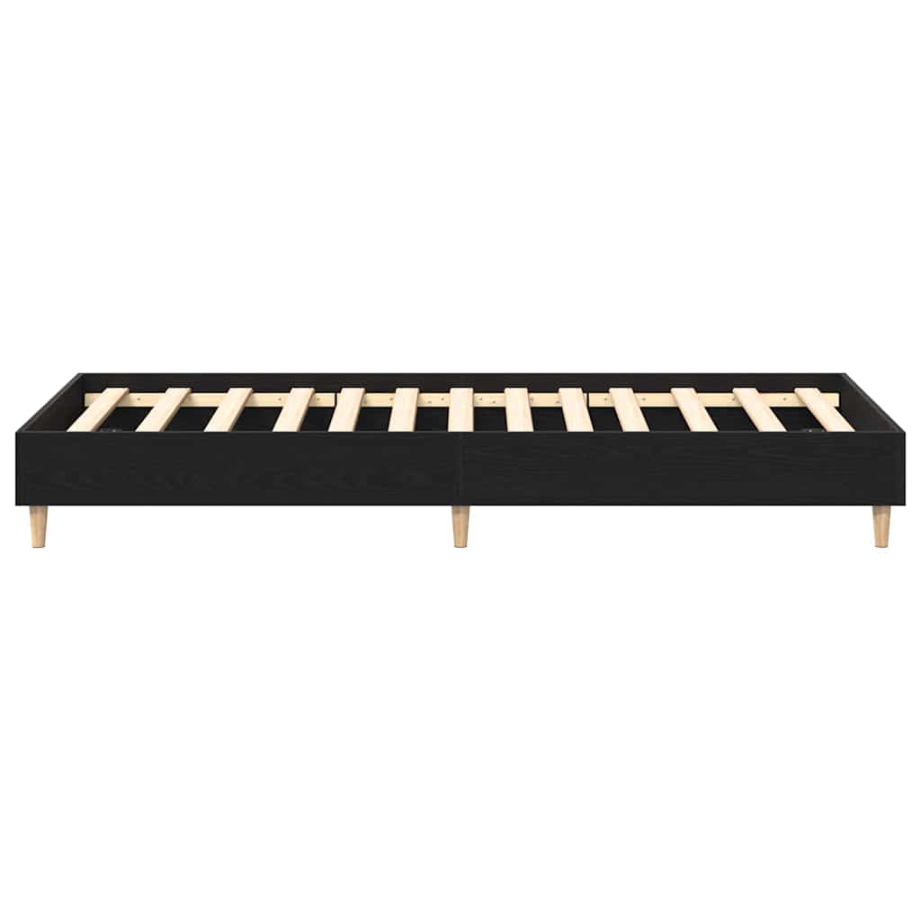 Rám Postele Černý Dub 203 X 93 X 25 Cm Kompozitní Dřevo