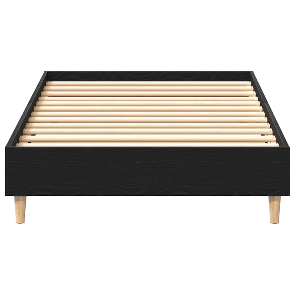 Rám Postele Černý Dub 193 X 78 X 25 Cm Kompozitní Dřevo