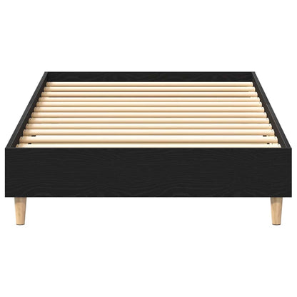 Rám Postele Černý Dub 193 X 78 X 25 Cm Kompozitní Dřevo