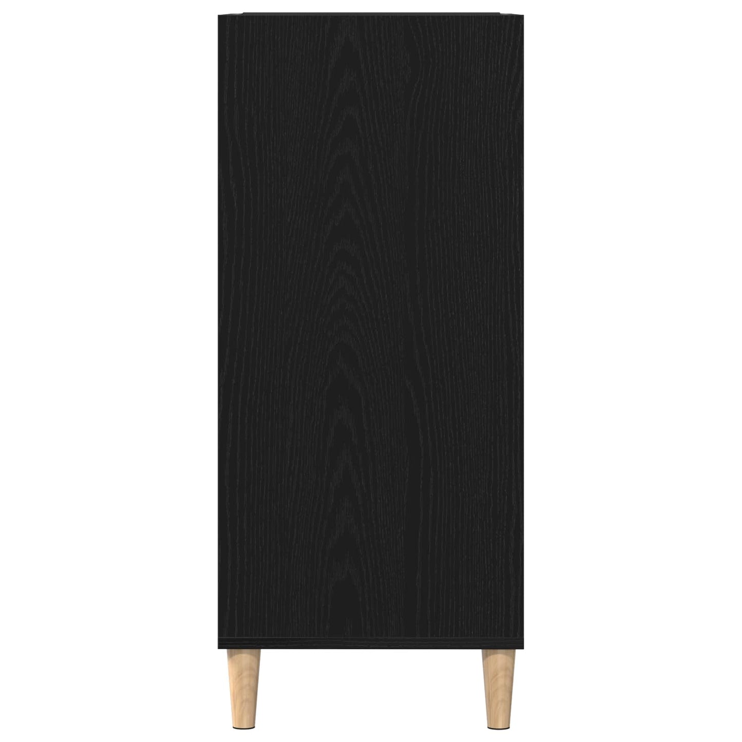 Skříň Na Gramofonové Desky S Policí Černý Dub 84,5 X 38 X 89 Cm