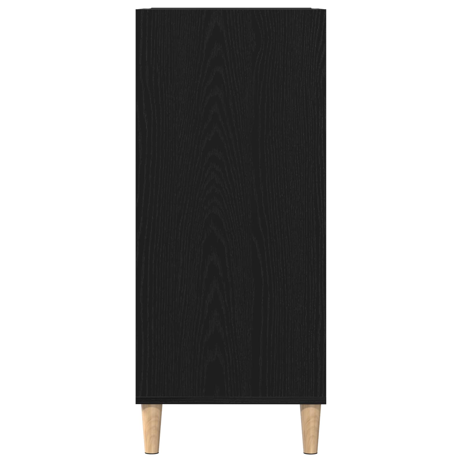 Skříň Na Gramofonové Desky S Policí Černý Dub 84,5 X 38 X 89 Cm