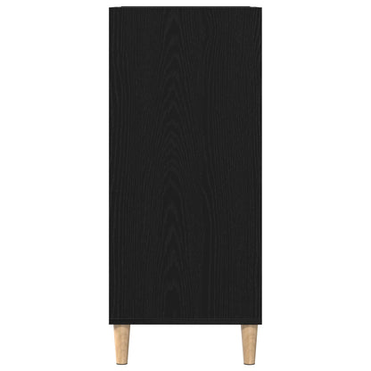 Skříň Na Gramofonové Desky S Policí Černý Dub 84,5 X 38 X 89 Cm