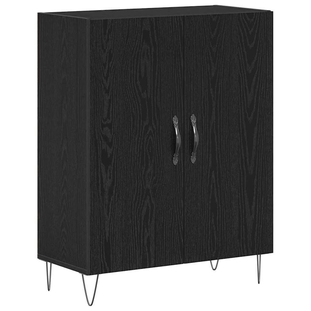 Servírovací Skříň Černý Dub 69,5 X 34 X 90 Cm Kompozitní Dřevo