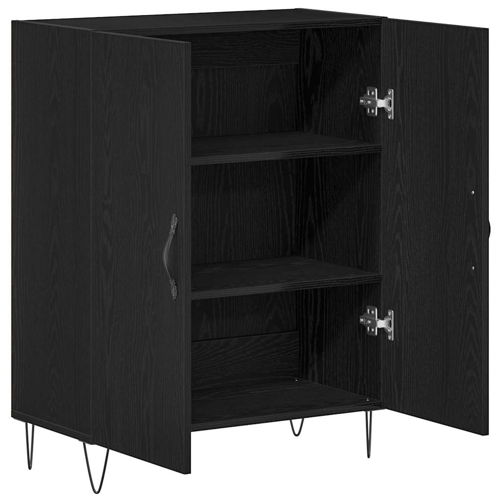 Servírovací Skříň Černý Dub 69,5 X 34 X 90 Cm Kompozitní Dřevo