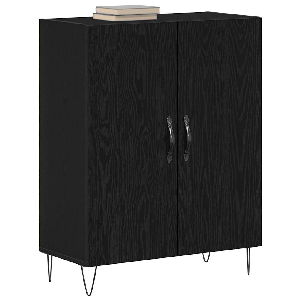 Servírovací Skříň Černý Dub 69,5 X 34 X 90 Cm Kompozitní Dřevo