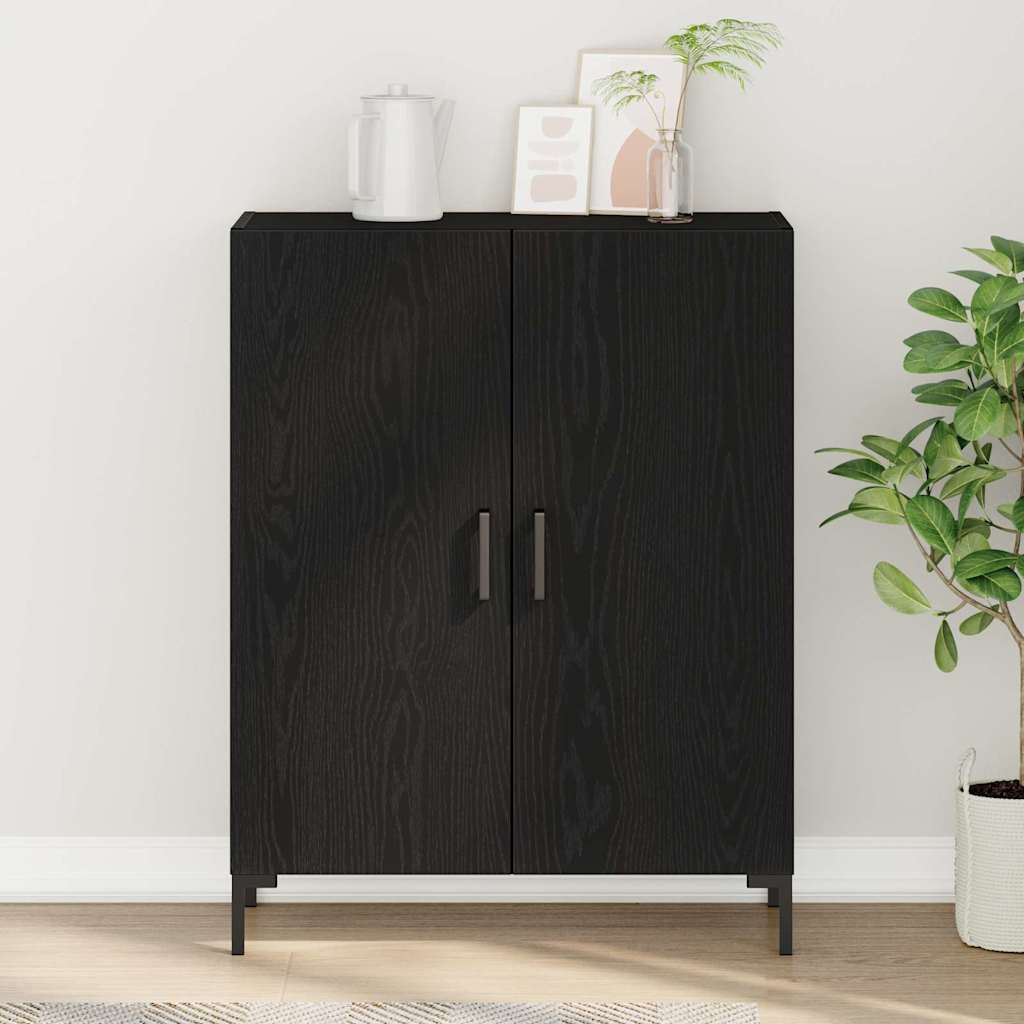 Servírovací Skříň Černý Dub 69,5 X 34 X 90 Cm Kompozitní Dřevo