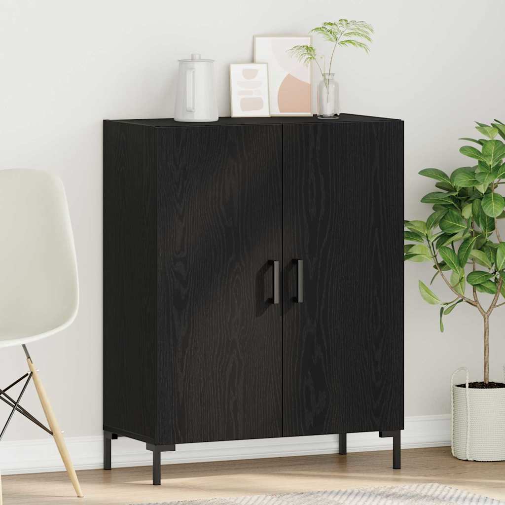 Servírovací Skříň Černý Dub 69,5 X 34 X 90 Cm Kompozitní Dřevo