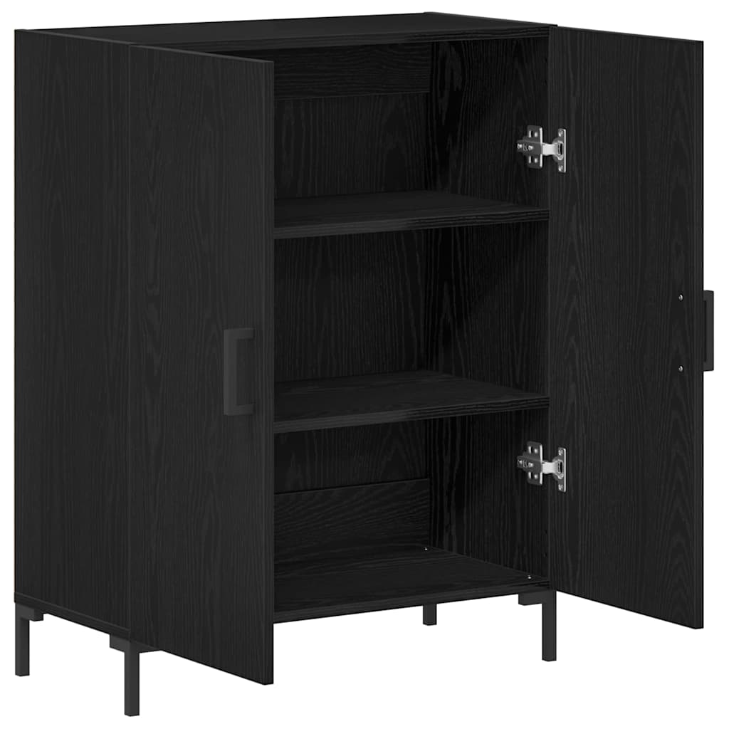 Servírovací Skříň Černý Dub 69,5 X 34 X 90 Cm Kompozitní Dřevo