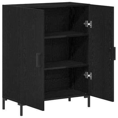 Servírovací Skříň Černý Dub 69,5 X 34 X 90 Cm Kompozitní Dřevo
