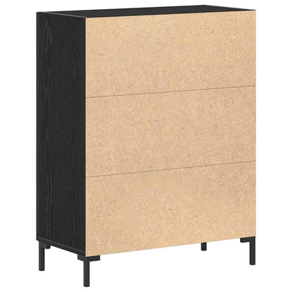 Servírovací Skříň Černý Dub 69,5 X 34 X 90 Cm Kompozitní Dřevo