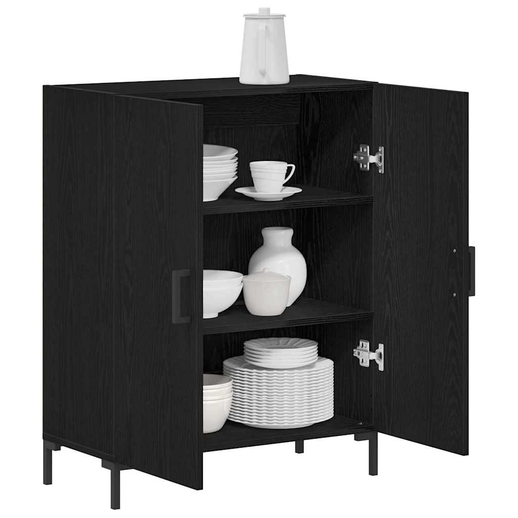 Servírovací Skříň Černý Dub 69,5 X 34 X 90 Cm Kompozitní Dřevo