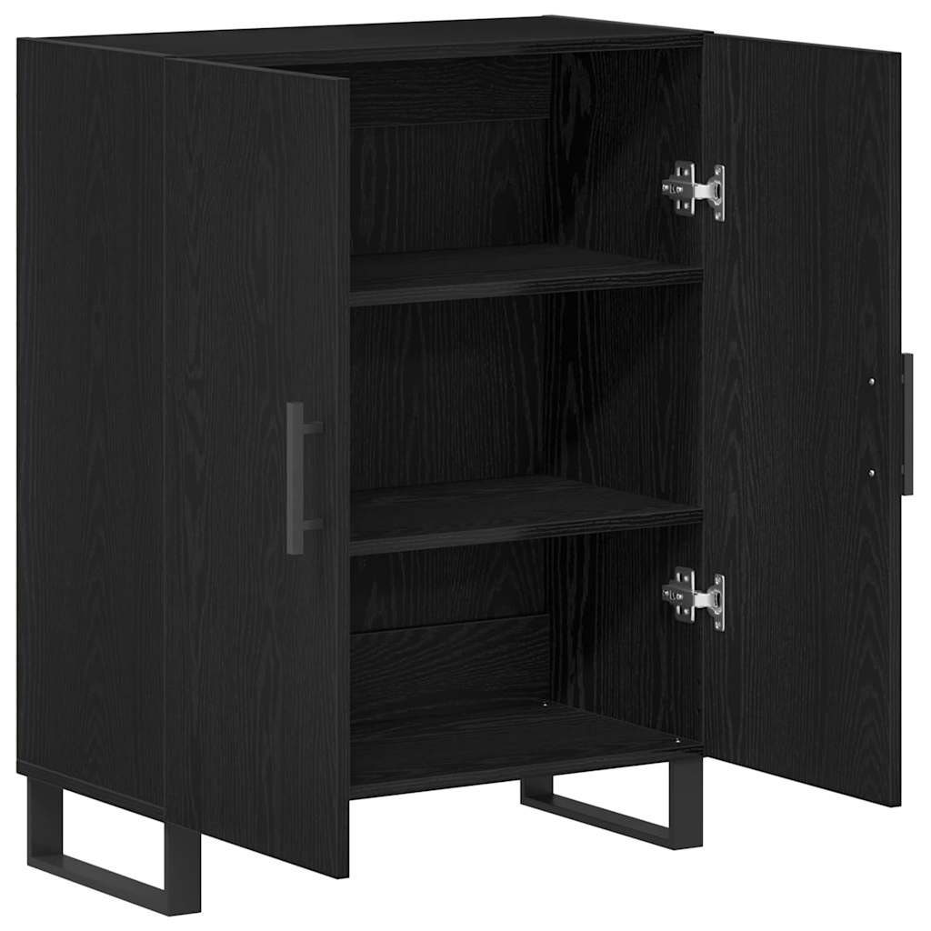 Servírovací Skříň Černý Dub 69,5 X 34 X 90 Cm Kompozitní Dřevo