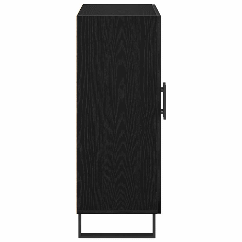 Servírovací Skříň Černý Dub 69,5 X 34 X 90 Cm Kompozitní Dřevo