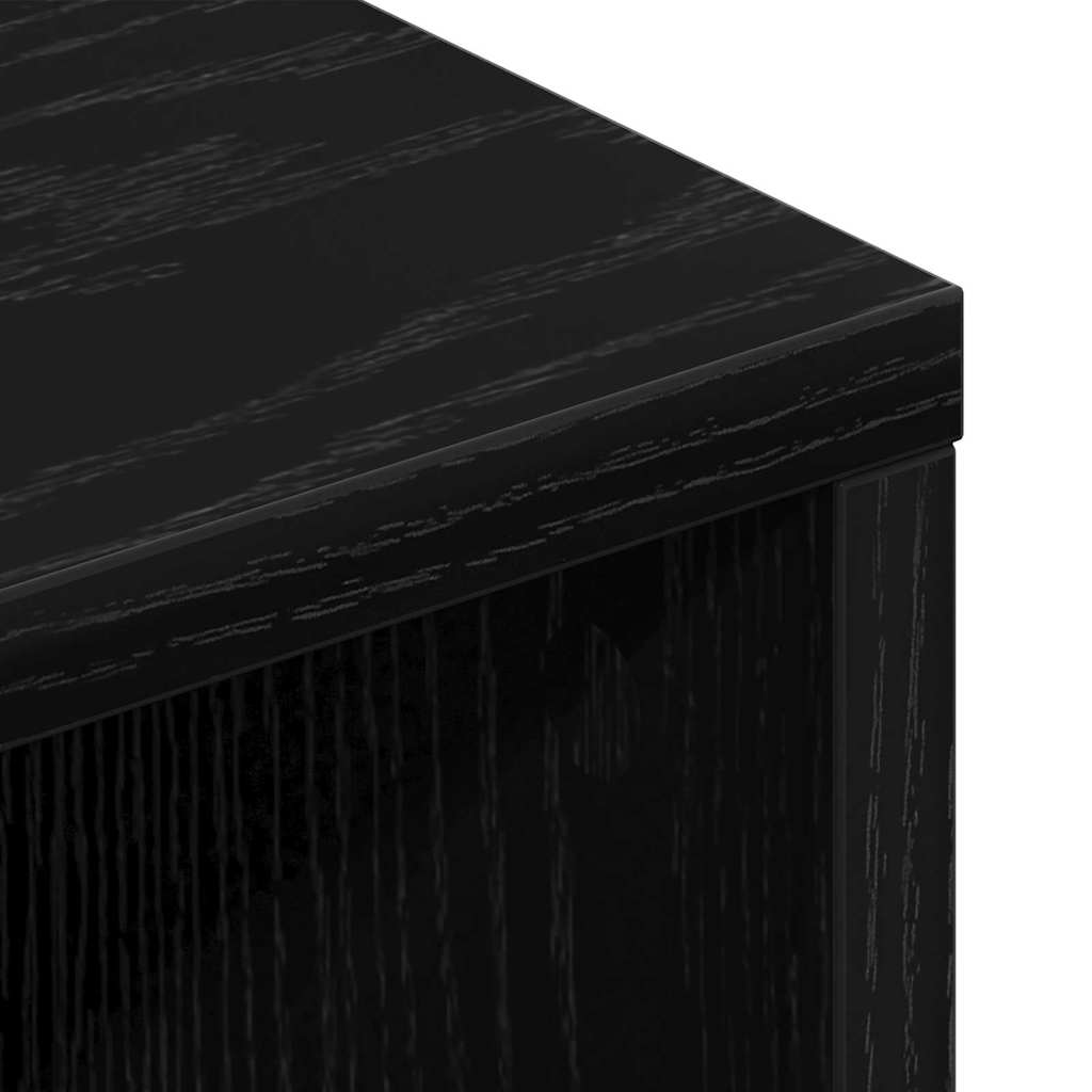 Televizní Skříň 150 X 30 X 44,5 Cm Černý Dub Kompozitní Dřevo