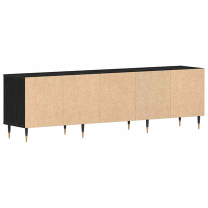 Televizní Skříň 150 X 30 X 44,5 Cm Černý Dub Kompozitní Dřevo