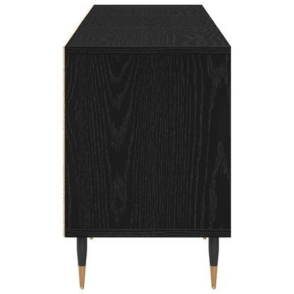 Televizní Skříň 150 X 30 X 44,5 Cm Černý Dub Kompozitní Dřevo