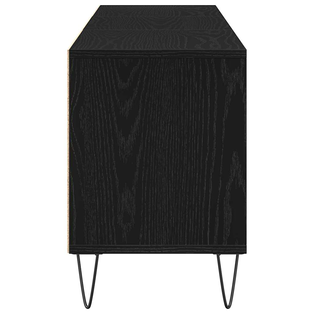 Televizní Skříň 150 X 30 X 44,5 Cm Černý Dub Kompozitní Dřevo