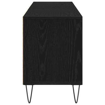 Televizní Skříň 150 X 30 X 44,5 Cm Černý Dub Kompozitní Dřevo