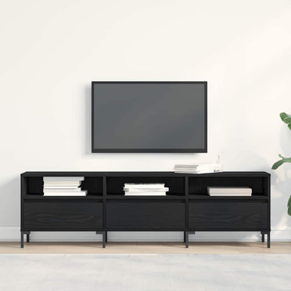 Televizní Skříň 150 X 30 X 44,5 Cm Černý Dub Kompozitní Dřevo