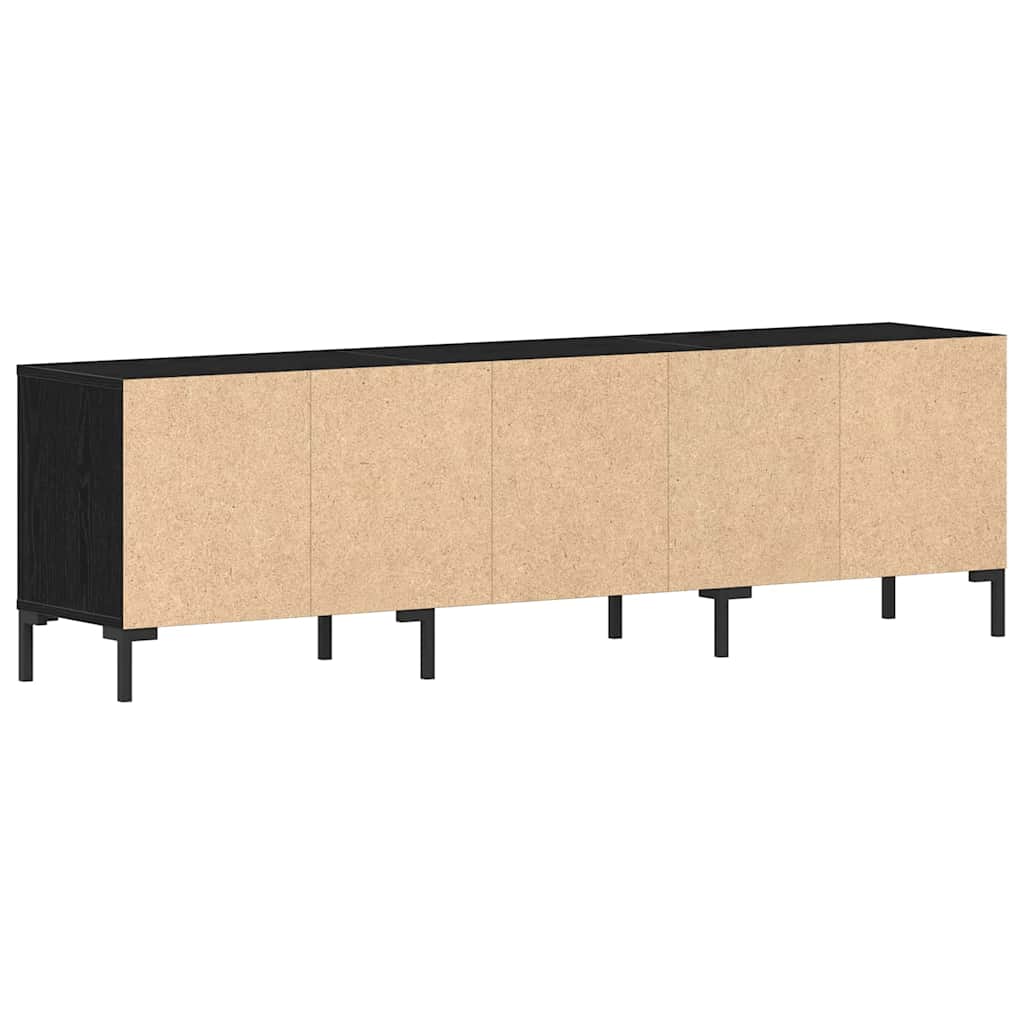Televizní Skříň 150 X 30 X 44,5 Cm Černý Dub Kompozitní Dřevo