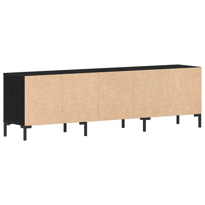 Televizní Skříň 150 X 30 X 44,5 Cm Černý Dub Kompozitní Dřevo