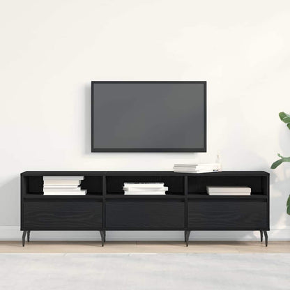 Televizní Skříň 150 X 30 X 44,5 Cm Černý Dub Kompozitní Dřevo