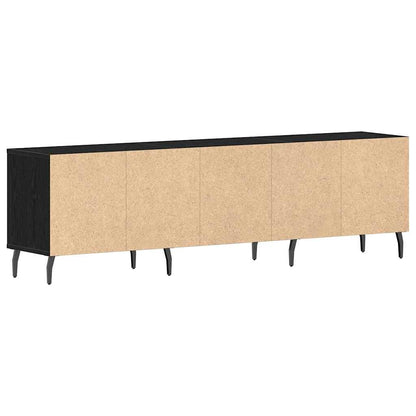 Televizní Skříň 150 X 30 X 44,5 Cm Černý Dub Kompozitní Dřevo