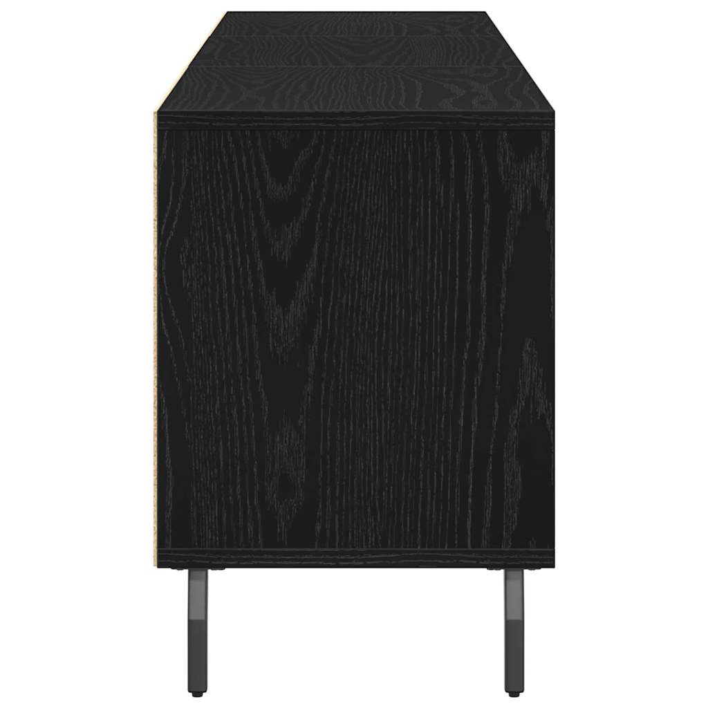 Televizní Skříň 150 X 30 X 44,5 Cm Černý Dub Kompozitní Dřevo