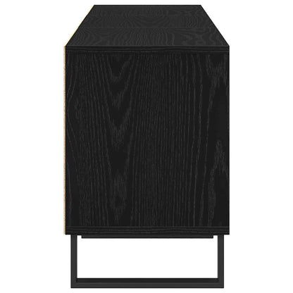 Televizní Skříň 150 X 30 X 44,5 Cm Černý Dub Kompozitní Dřevo