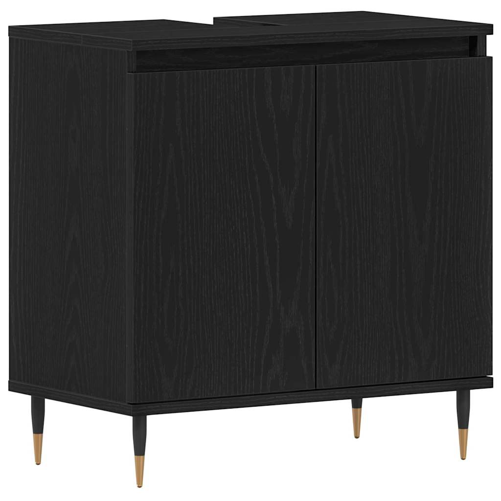 Skříňka Pod Umyvadlo Černý Dub 58 X 33 X 60 Cm Kompozitní Dřevo
