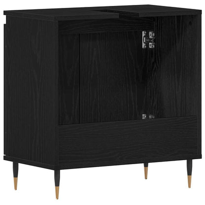 Skříňka Pod Umyvadlo Černý Dub 58 X 33 X 60 Cm Kompozitní Dřevo