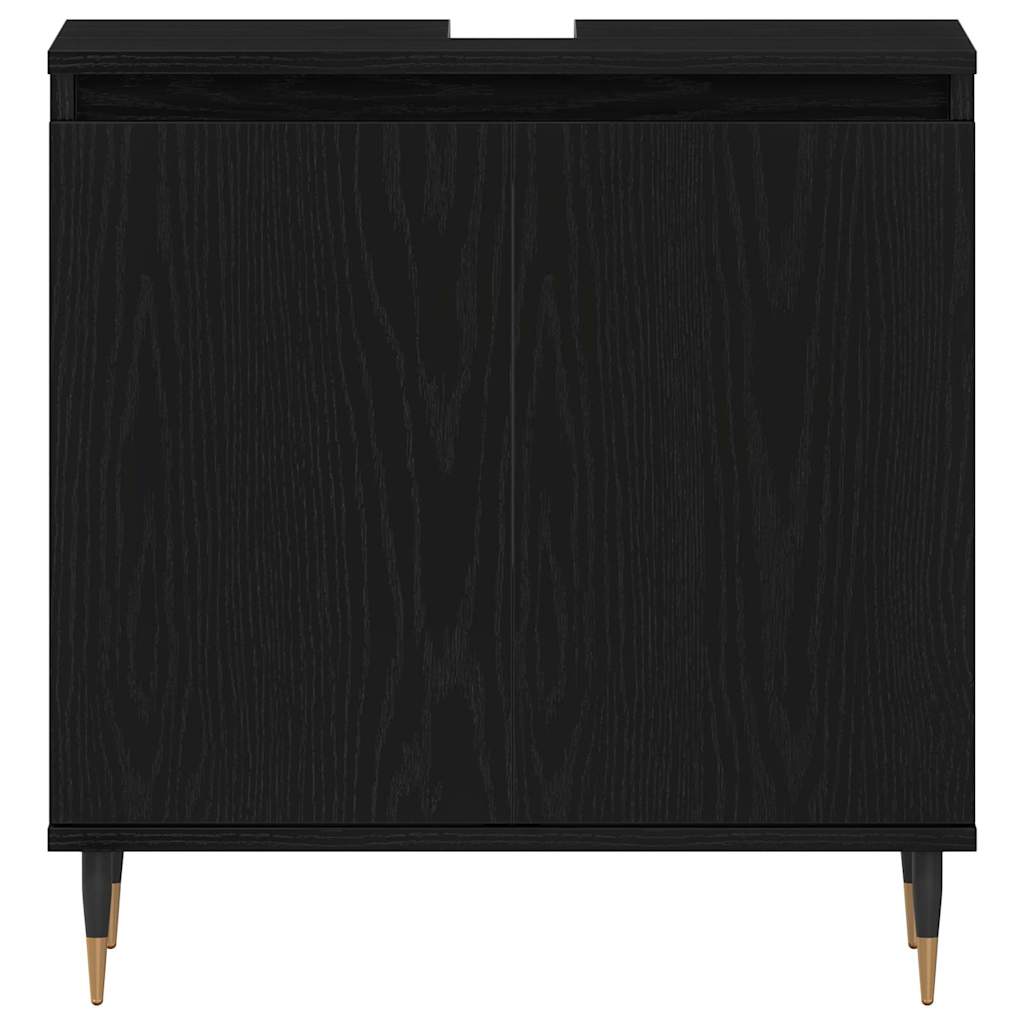 Skříňka Pod Umyvadlo Černý Dub 58 X 33 X 60 Cm Kompozitní Dřevo