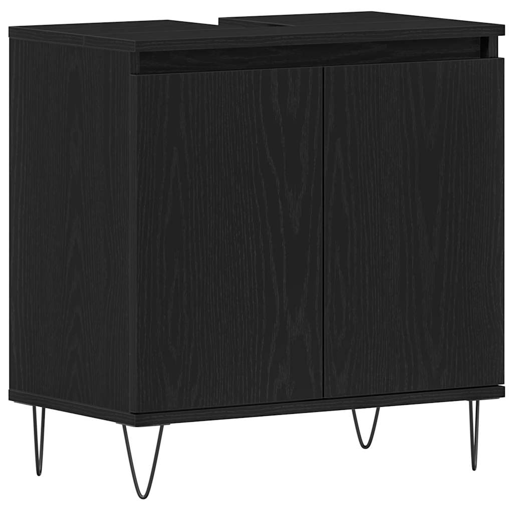 Skříňka Pod Umyvadlo Černý Dub 58 X 33 X 60 Cm Kompozitní Dřevo
