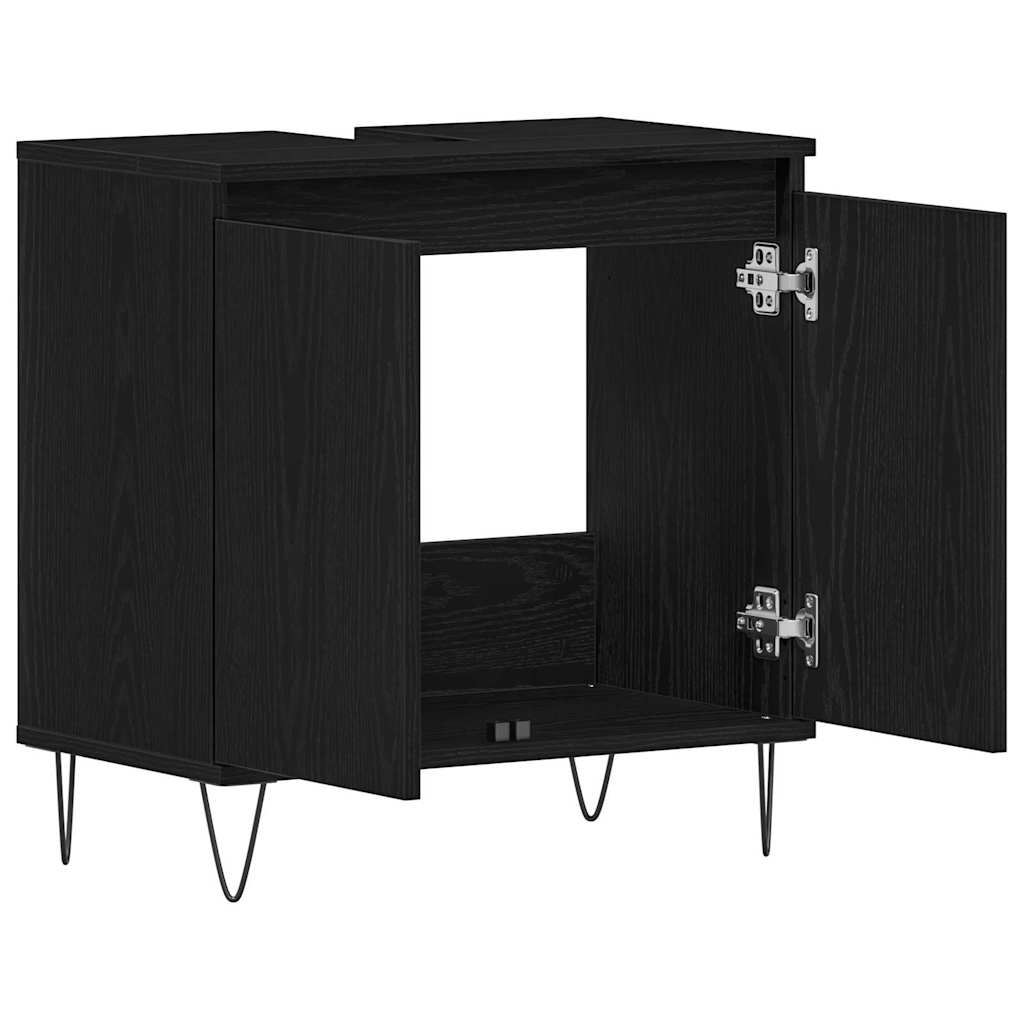 Skříňka Pod Umyvadlo Černý Dub 58 X 33 X 60 Cm Kompozitní Dřevo