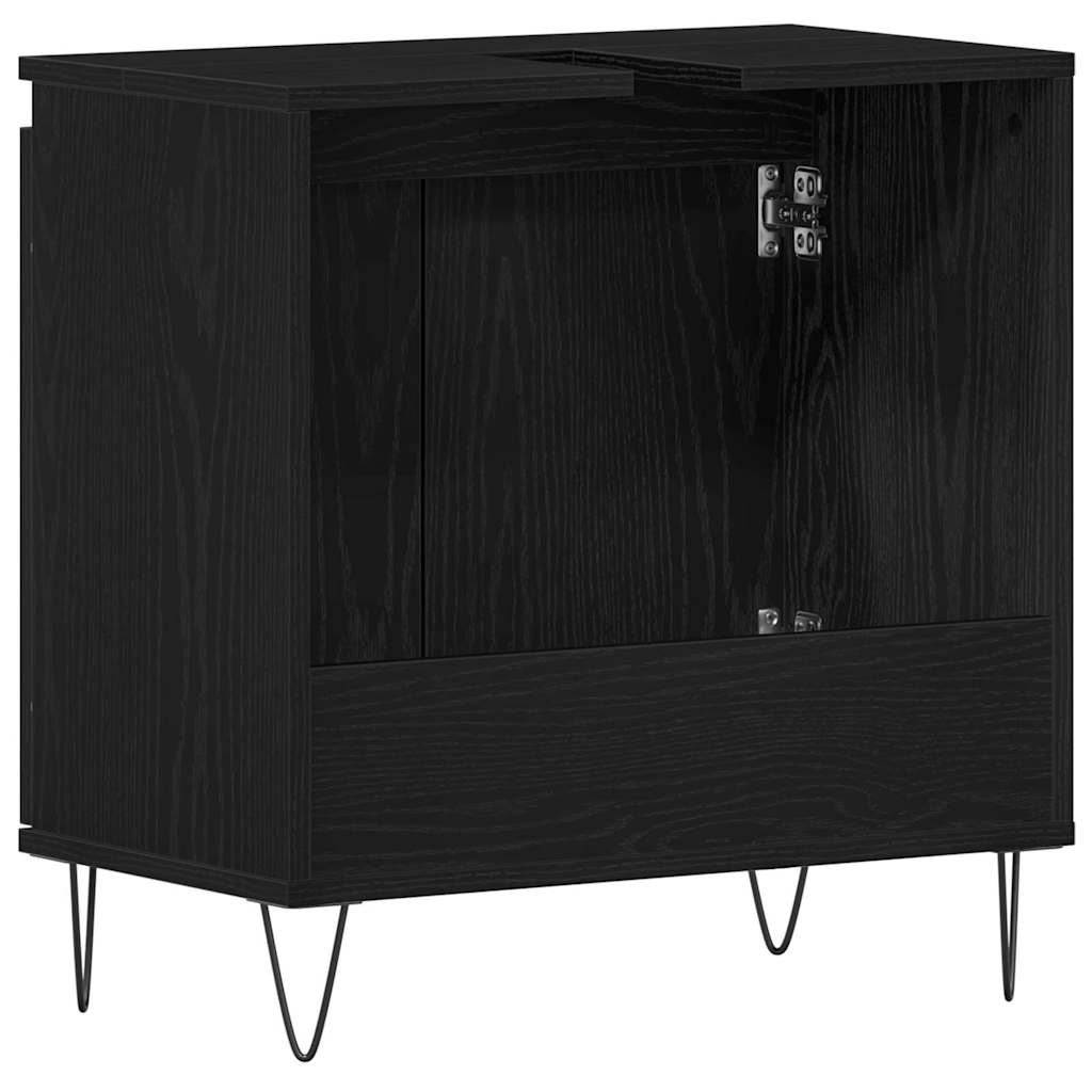 Skříňka Pod Umyvadlo Černý Dub 58 X 33 X 60 Cm Kompozitní Dřevo