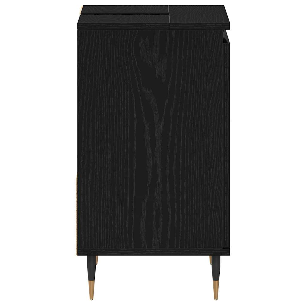 Koupelnová Skříň Černý Dub 65 X 33 X 60 Cm Kompozitní Dřevo